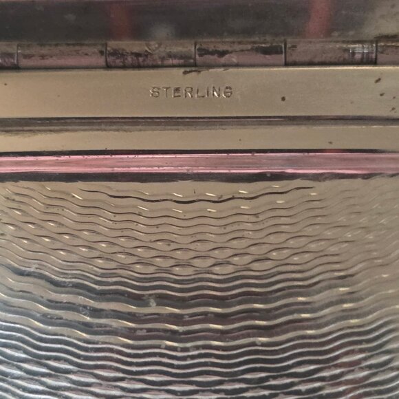 Vintage Elgin American Solid Sterling Compact Make Up Case - Picture 5 of 5